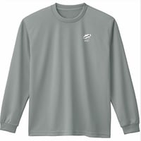 GROUPER EATING ドライ長袖Tシャツ（グレー）