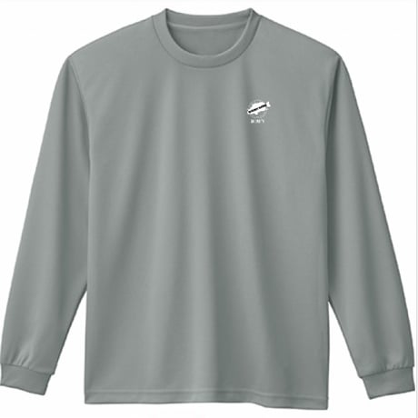 GROUPER EATING ドライ長袖Tシャツ（グレー）