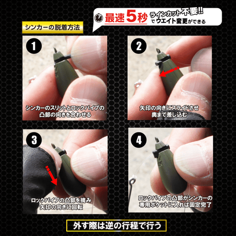 ロックゲームシンカーアソートパック(20,25,30g)