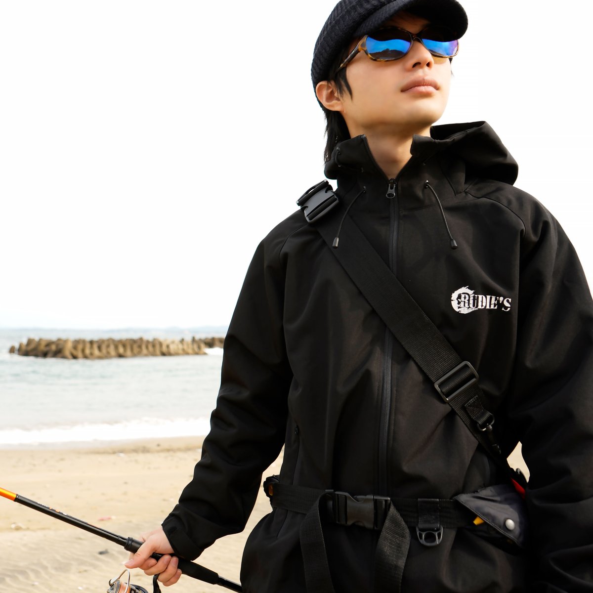 RUDIES PHAT SHELL JACKET マウンテンパーカー　Mサイズ RUDIE'S SHELL PARKA（シェルパーカー）ブラック | RUDIE