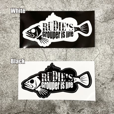 RUDIE’S GROUPER ステッカー（屋外用）