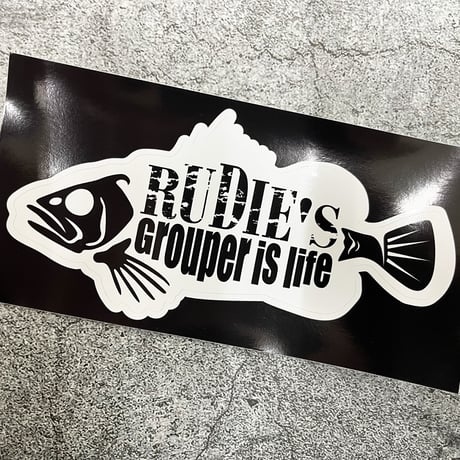 RUDIE’S GROUPER ステッカー（屋外用）