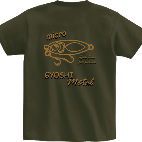 魚子メタル T-shirt （OLIVE）
