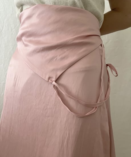 kassen one shoulder wrapped skirt（2colors）