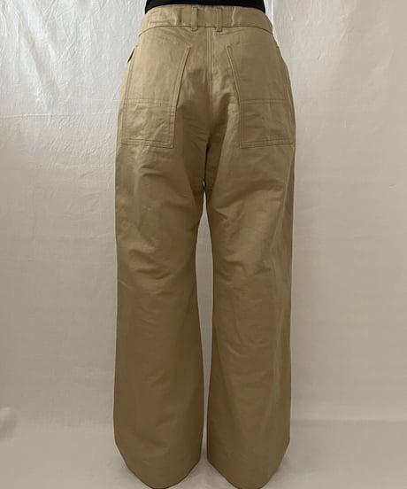silky twill work pants (2colors)