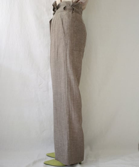 ramie / cotton summer tuck pants (2colors)
