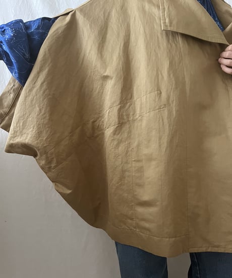 silky twill over poncho (2colors）