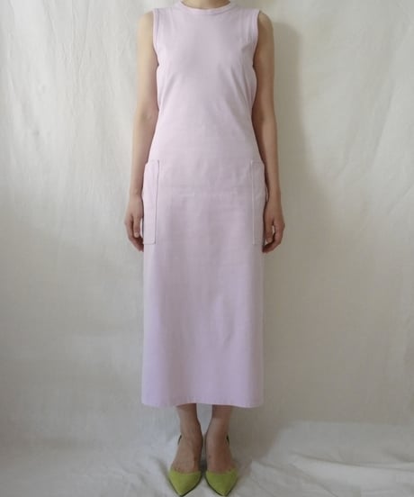 sleeveless cut sewn dress (2colors)