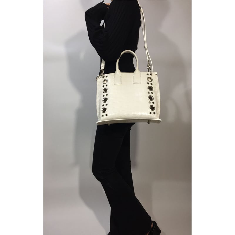 Eyelet Tote Bag - 2way【White】 | HARTZZ