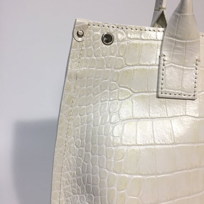 ハトメトートバッグ／2wayショルダーバッグ【White】 | HARTZZ
