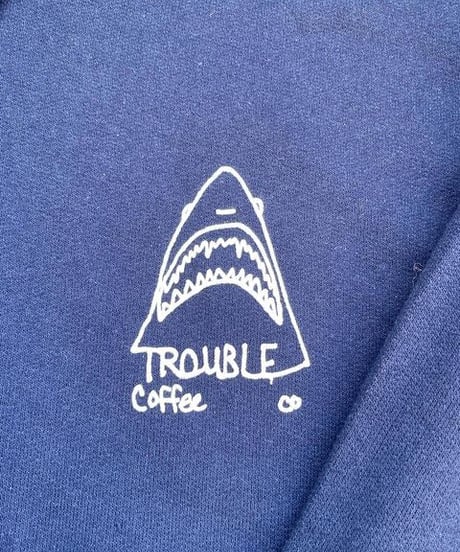 Trouble Coffee , Hanes Body Full zip Parka
