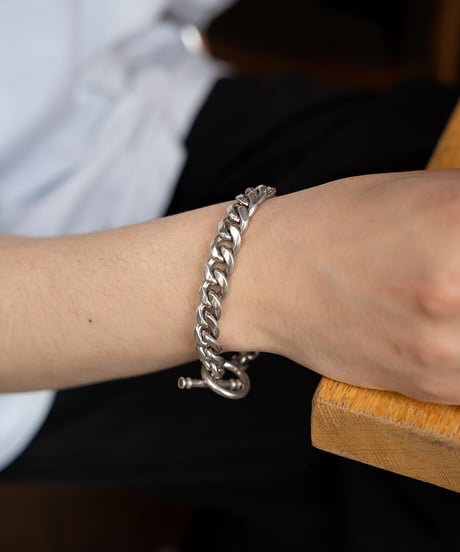 T-bar.CubanBracelet(Large) / MADE IN CALIFORNIA