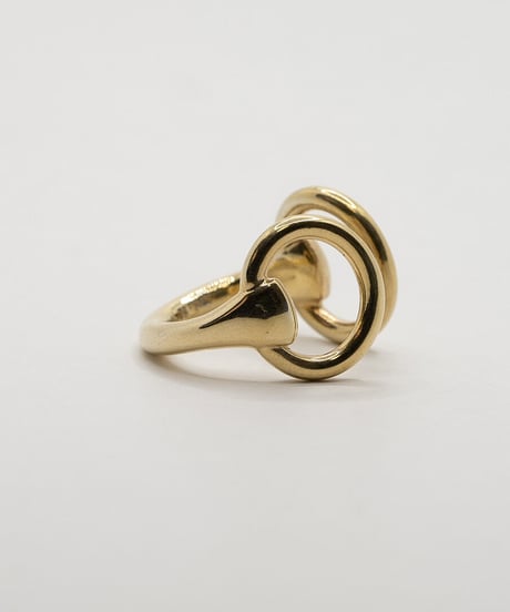 【受注生産】Horse Step Ring 18KGP / Wells Stering silver