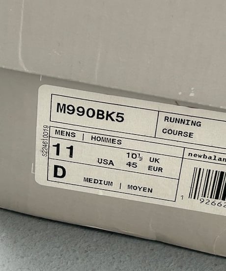 New Balance Mede in USA #M990BK5