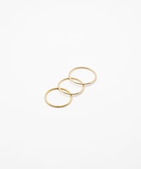 【受注生産】Plane Ring K18 メッキ / Wells Sterling silver