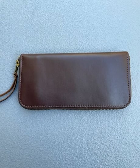 Sunset Market , Made in USA , Cow Hide Leather , Round Zip Wallet