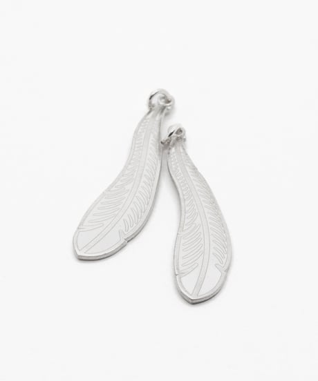 Feather Charm Medium / Wells Sterling Silver