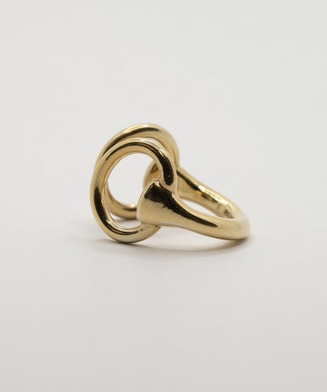 【受注生産】Horse Step Ring 18KGP / Wells Stering silver