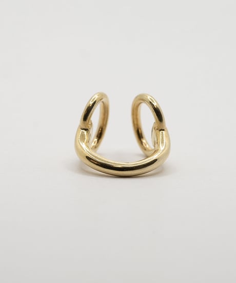 【受注生産】Horse Step Ring 18KGP / Wells Stering silver