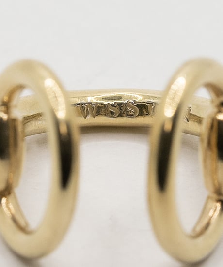 【受注生産】Horse Step Ring 18KGP / Wells Stering silver