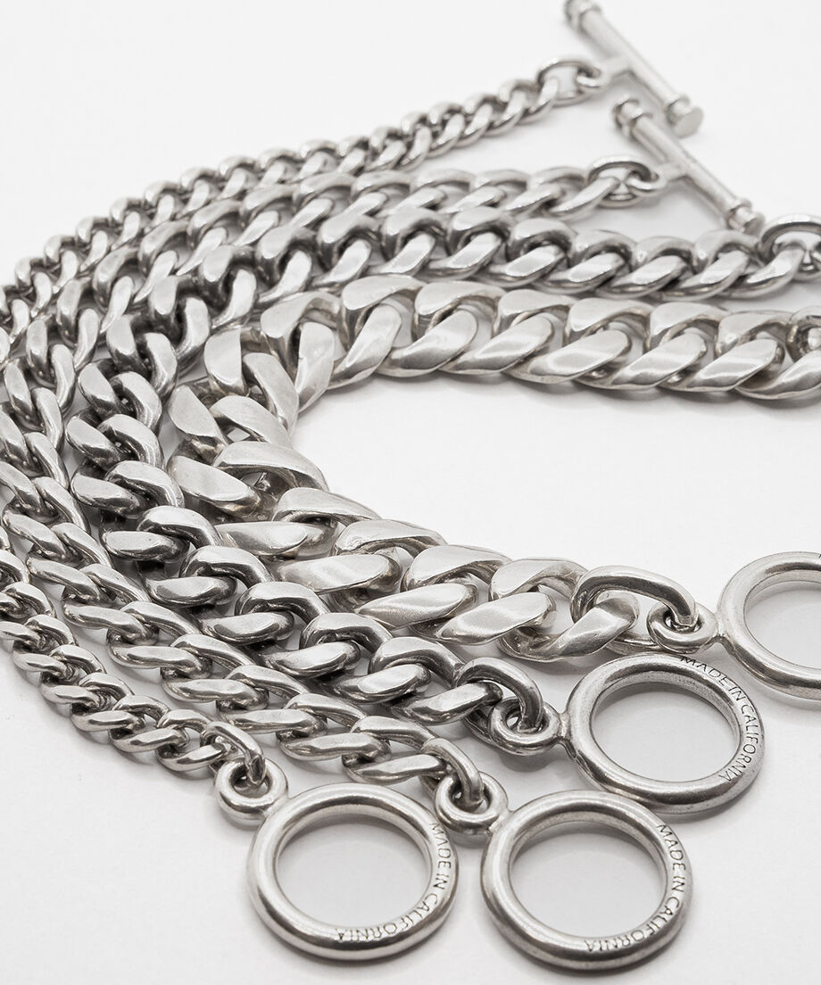 T-bar.Cuban Bracelet ( コマ中 ) / MADE IN CALIFOR