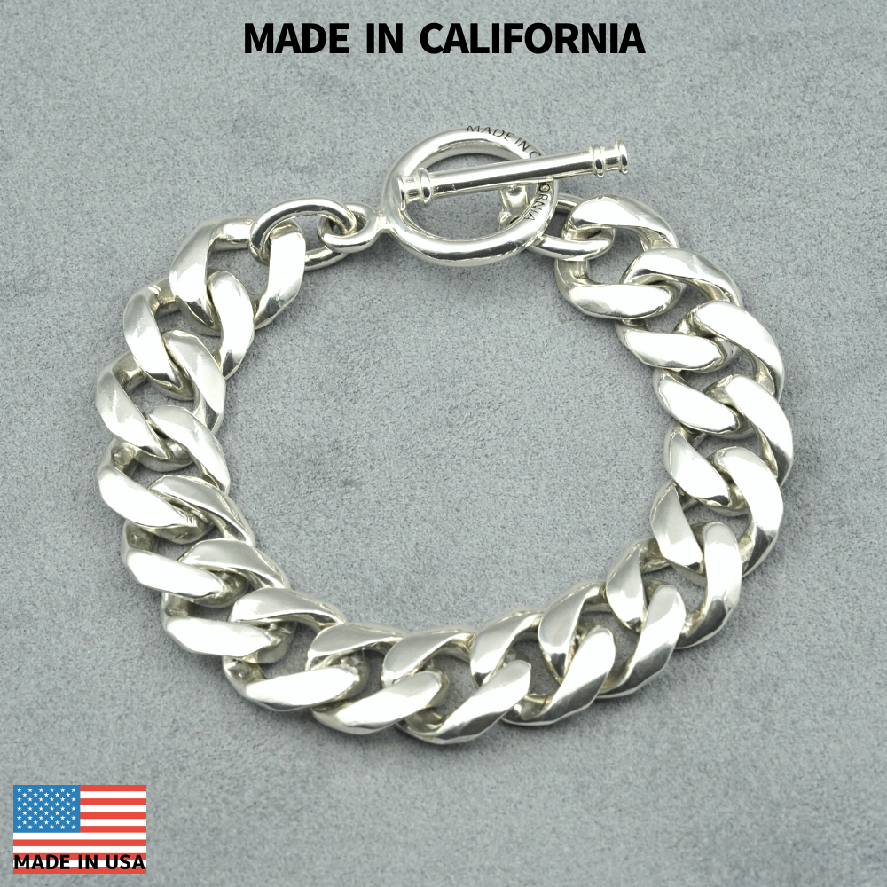 T-BAR CHAIN BRACELET-XL- / MADE IN CALIFORNIA |...