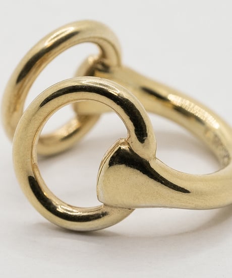 【受注生産】Horse Step Ring 18KGP / Wells Stering silver