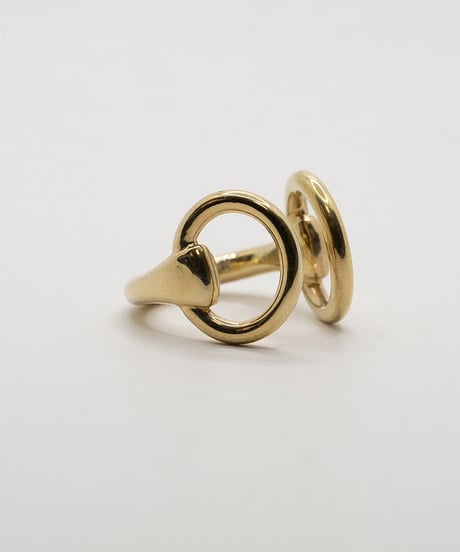 【受注生産】Horse Step Ring 18KGP / Wells Stering silver