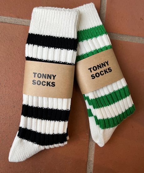 TONNY SOCKS  Heavy Weight Border Socks