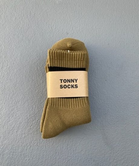 TONNY SOCKS , 日本製 2P ラインソックス