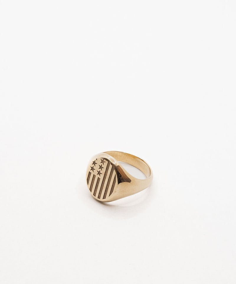 8K Flag Ring / MADE IN CALIFORNIA | M.T.M Courr 8K Flag Ring / MADE IN CALIFORNIA | M.T.M Courr