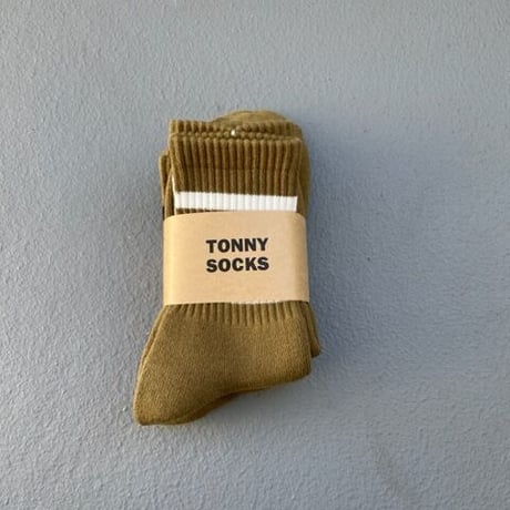 TONNY SOCKS , Orange ラインと White ライン 2P Socks