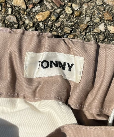 TONNY PANTS / 二重織サテン　パンツ