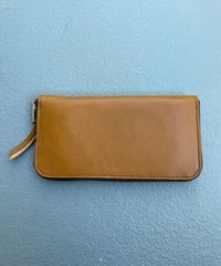 Sunset Market , Made in USA , Cow Hide Leather , Round Zip Wallet