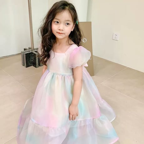 kids ゆめいろシフォンドレス(084)