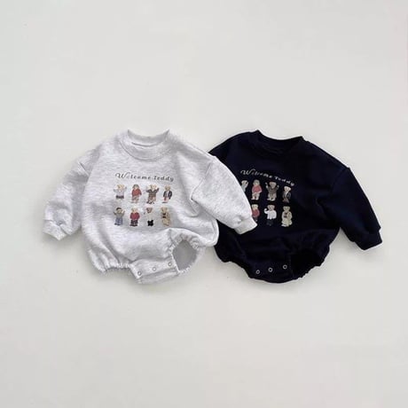 welcome teddyロンパース(2439)