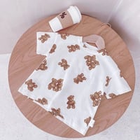 kids くまくまプリントTシャツ(1628)