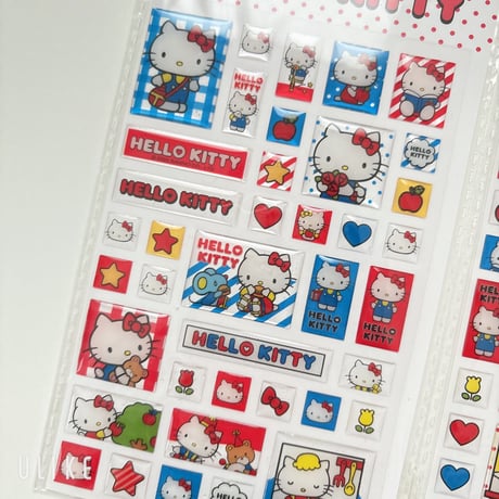 キャラクターレトロスクエアぷくっとシール1P(1804)s
