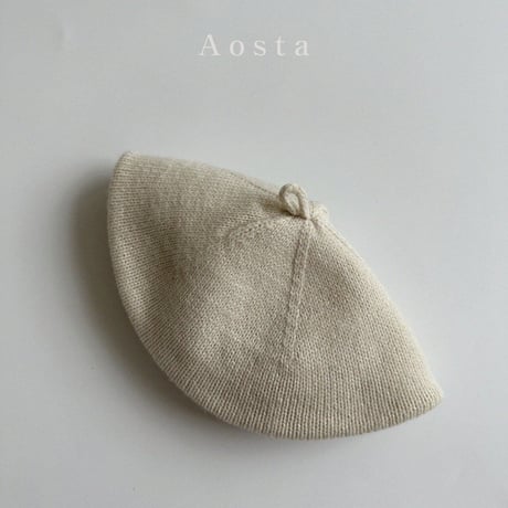 即納【Aosta】knit beret (a19)