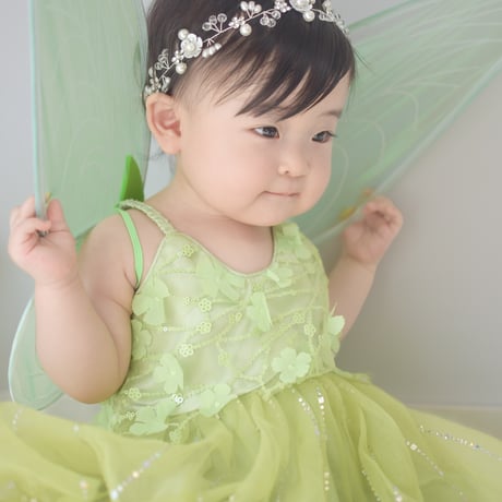 green fairy wingドレス(590)