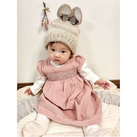 うさ耳りぼんニット帽(104)