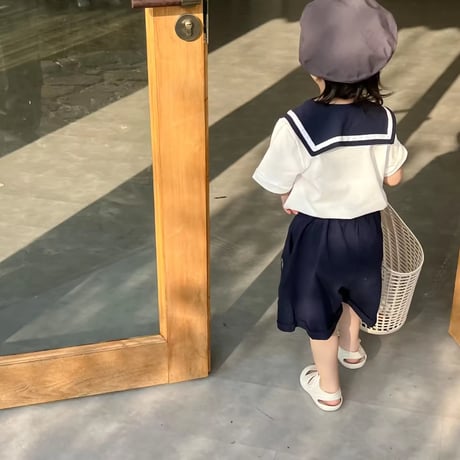 boy & girl セーラーお揃いワンピースorセットアップ(1261)