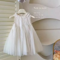 kids frill collar flow A linesドレス(1186)
