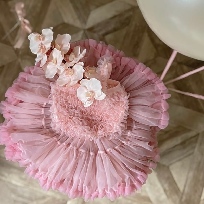 pinkチュチュチュールバレリーナドレス(1536) | こどもふく🧸mocokids