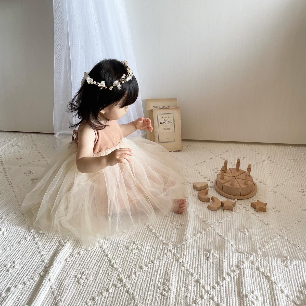 くすみカラーキャミリボンチュチュドレス(245) | こどもふく moco kids