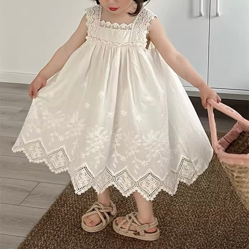 ヒカのママ 新品 ANAYI コットンレースジレワンピース ノースリーブ fit=scale-down,w=1200