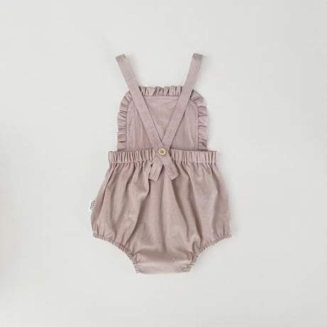 momo pink×flowerエンブレムレースサロペット(999)