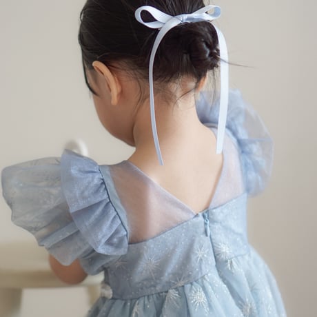 kids light blueウエストパールスノードレス(580)