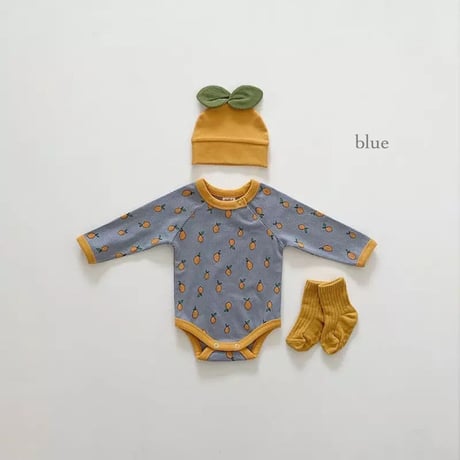 2color ヘタ帽子付きレモンロンパース(1349)