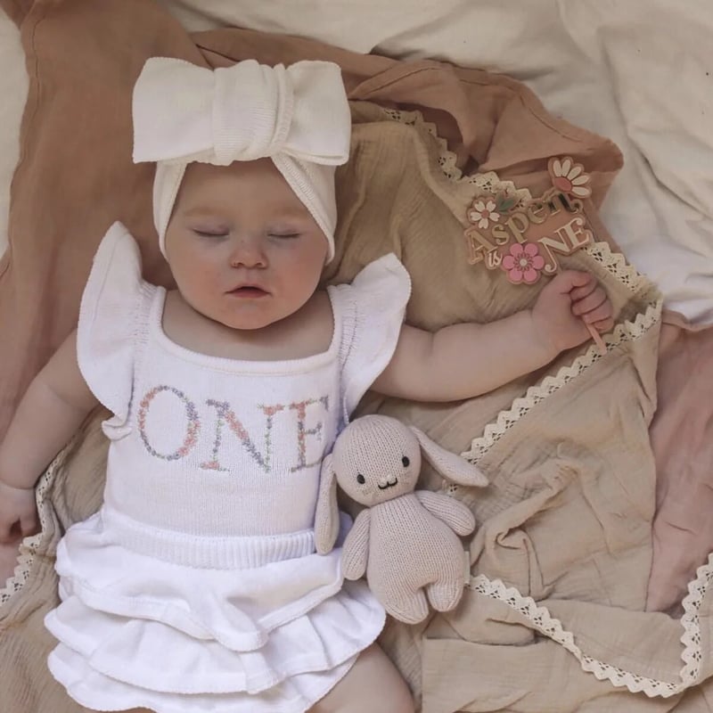 9color ベビーリボンニットヘアバンド(501) | こどもふく moco kids